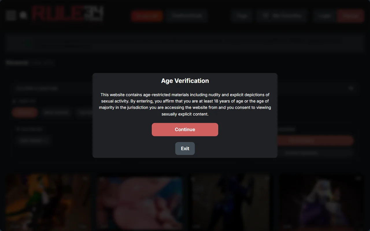 Screenshot of Rule34Video